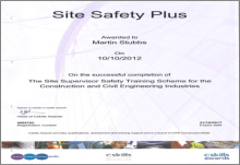 site safety+ certificate